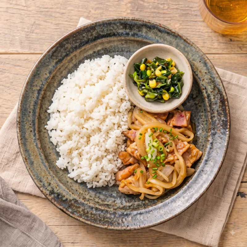 ヤセタイナラの鶏もも肉の生姜焼き弁当