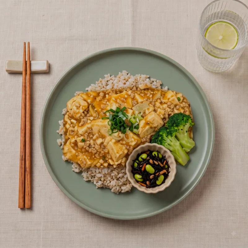 ヤセタイナラの高野豆腐の麻婆丼