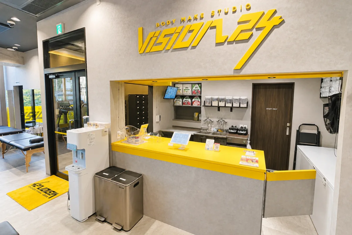 VISION24六本松店のVISION's Cafeカウンター